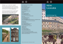 New Lanark World Heritage Site Leaflet