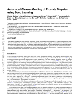 Automated Gleason Grading of Prostate Biopsies Using Deep Learning