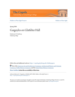 Gargoyles on Glatfelter Hall Katherine D