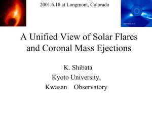 A Unified View of Solar Flares and Coronal Mass Ejections