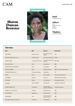 Sharon Duncan- Brewster