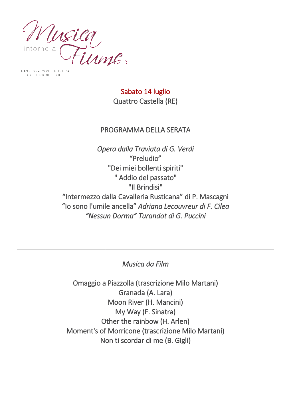 Programma Bianello Lyric