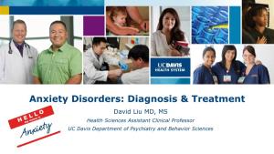 Anxiety Disorders: Diagnosis & Treatment