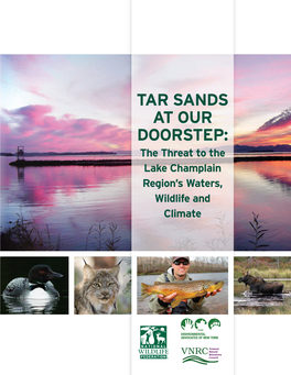 TAR SANDS at OUR DOORSTEP: the Threat to the Lake Champlain Region’S Waters, Wildlife and Climate ACKNOWLEDGMENTS
