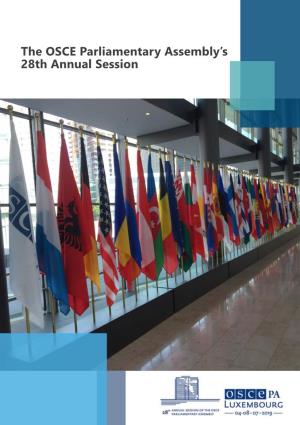 The OSCE Parliamentary Assembly's 28Th Annual Session
