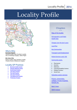 Locality Profile 2016