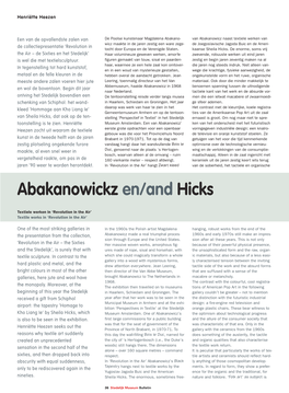 Abakanowickz En/And Hicks