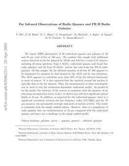 Far Infrared Observations of Radio Quasars and FR II Radio Galaxies