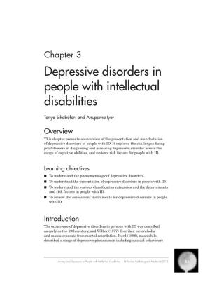 Chapter 3 Depressive Disorders in People with Intellectual Disabilities