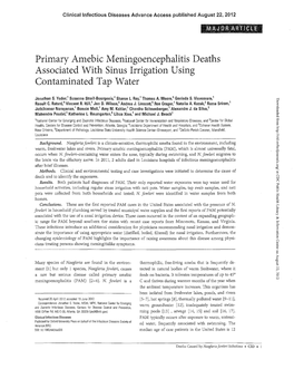 Primary Amebic Meningoencephalitis Deaths Associated with Sinus Irrigation Using Contaminated Tap Water