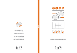 ITF Pro Circuit Regulations