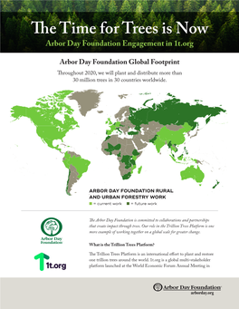 The Time for Trees Is Now Arbor Day Foundation Engagement in 1T.Org