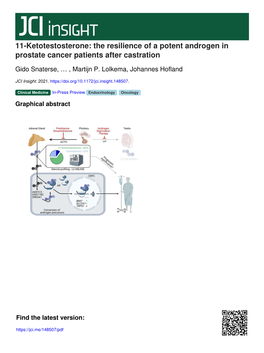 The Resilience of a Potent Androgen in Prostate Cancer Patients After Castration