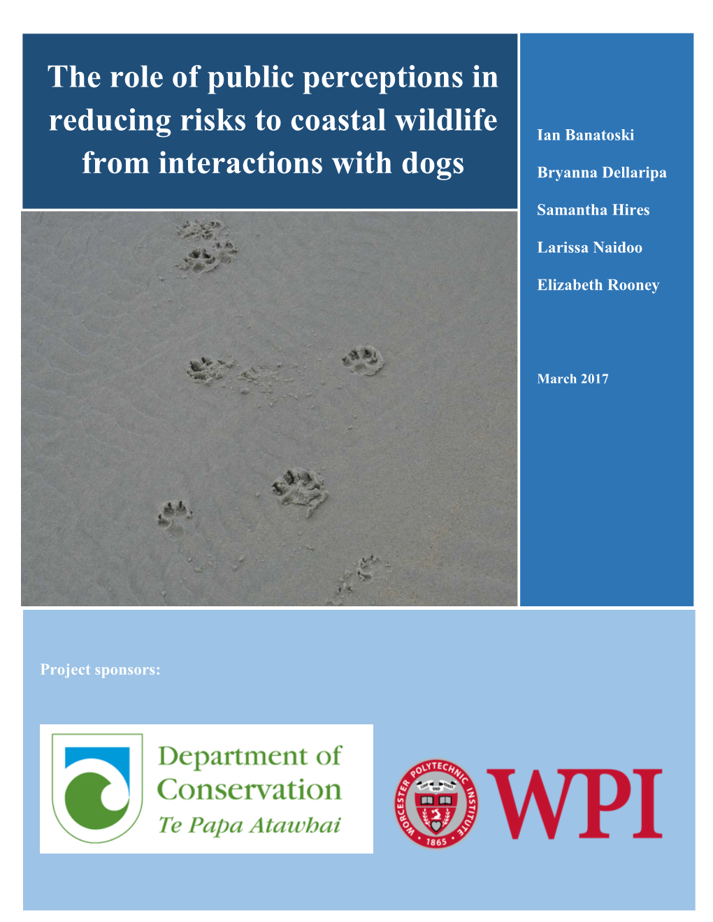 The Role of Public Perceptions in Reducing Risks to Coastal Wildlife from Interactions with Dogs