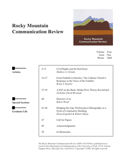 Rocky Mountain Communication Review