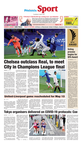 Chelsea Outclass Real, to Meet City in Champions League Final