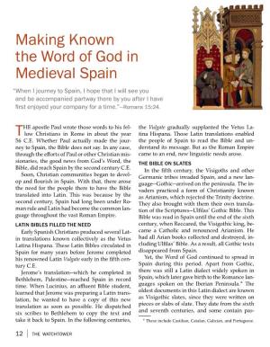Making Known the Word of God in Medieval Spain