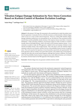 Vibration Fatigue Damage Estimation by New Stress Correction Based on Kurtosis Control of Random Excitation Loadings