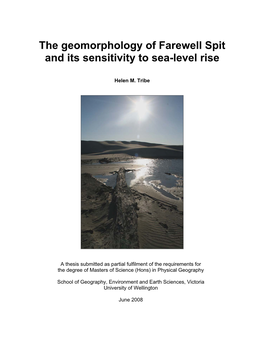 The Geomorphology of Farewell Spit and Its Sensitivity to Sea-Level Rise