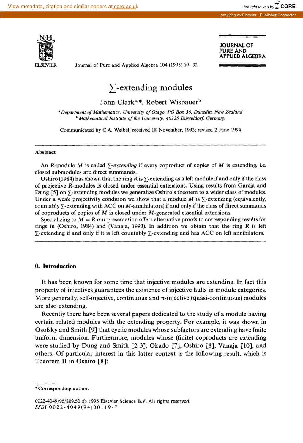 X-Extending Modules