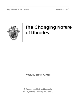 The Changing Nature of Libraries