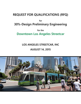 Design Preliminary Engineering Downtown Los Angeles Streetcar