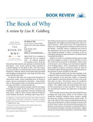 The Book of Why a Review by Lisa R