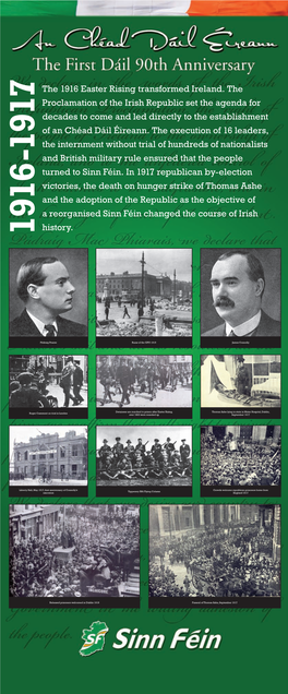 The 1916 Easter Rising Transformed Ireland. the Proclamation of the Irish Republic Set the Agenda for Decades to Come and Led Di