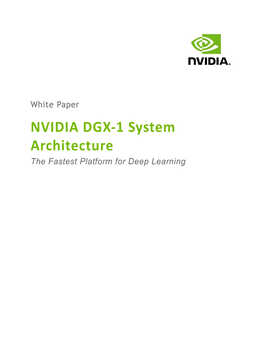 NVIDIA DGX-1 System Architecture White Paper