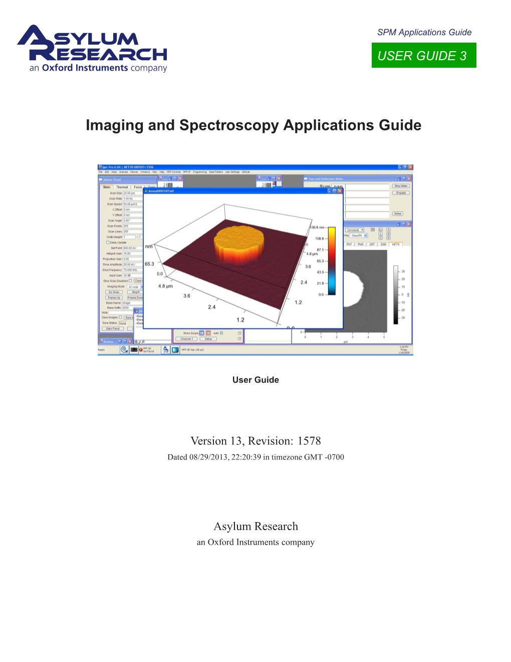 Imaging and Spectroscopy Applications Guide 0.5In [Width