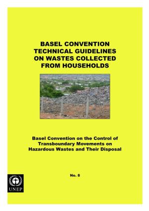 Technical Guidelines on Wastes Collected from Households