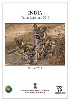 India Tiger Estimate 2010
