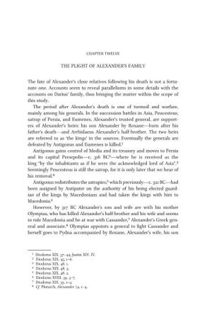 The Plight of Alexander's Family the Fate of Alexander's Close Relatives