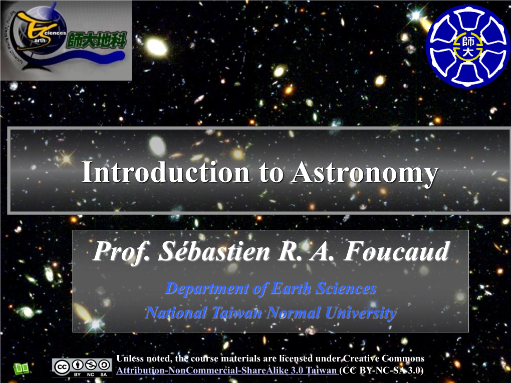 Introduction to Astronomy