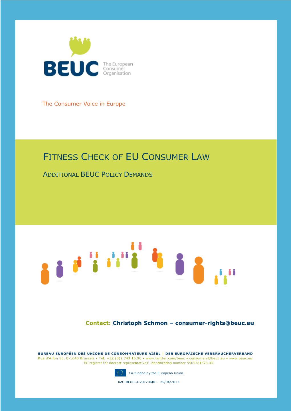 Fitness Check of Eu Consumer Law