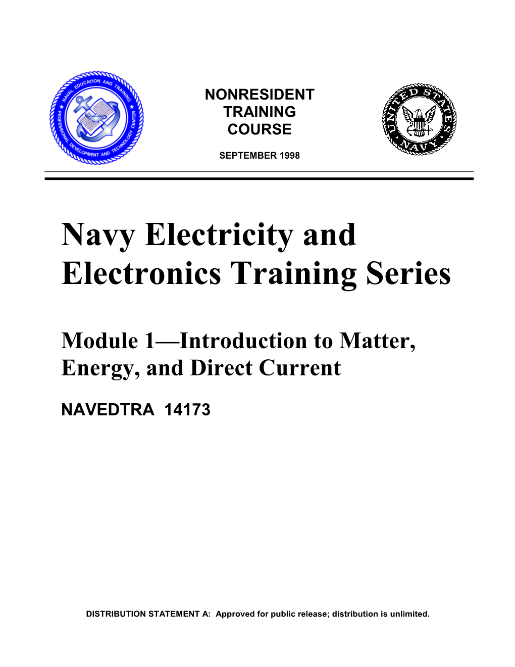 Navy Electricity and Electronics Training Series