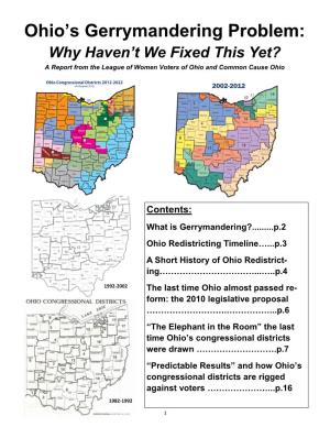 Ohio's Gerrymandering Problem