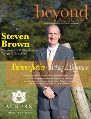 Alabama Justice-Making a Difference Steven Brown