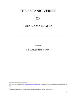 The Satanic Verses of Bhagavad-Gita)31