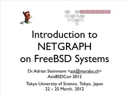 &lt;Ast@Marabu.Ch&gt; Asiabsdcon 2012 Tokyo University of Science, Tokyo, Japan 22