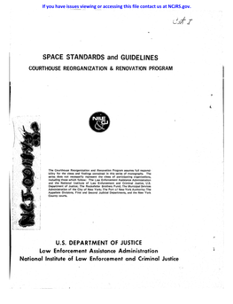 SPACE STANDARDS and GUIDELINES