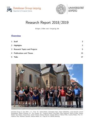 Research Report 2018/2019