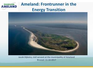 Ameland: Frontrunner in the Energy Transition