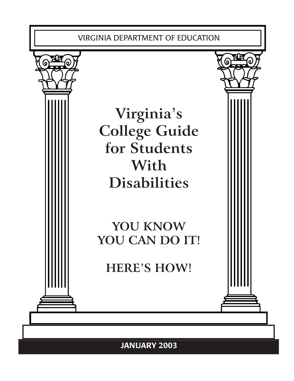 Virginia's College Guide for Students with Disabilities
