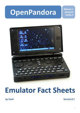 Openpandora Emulator Fact Sheets