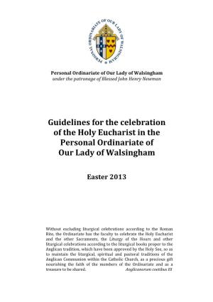 Liturgy Guidelines