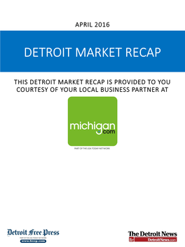 Detroit Market Recap