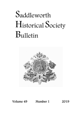 Saddleworth Historicalsociety Bulletin