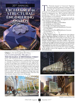 2017 Excellence in Structural Engineering Awards