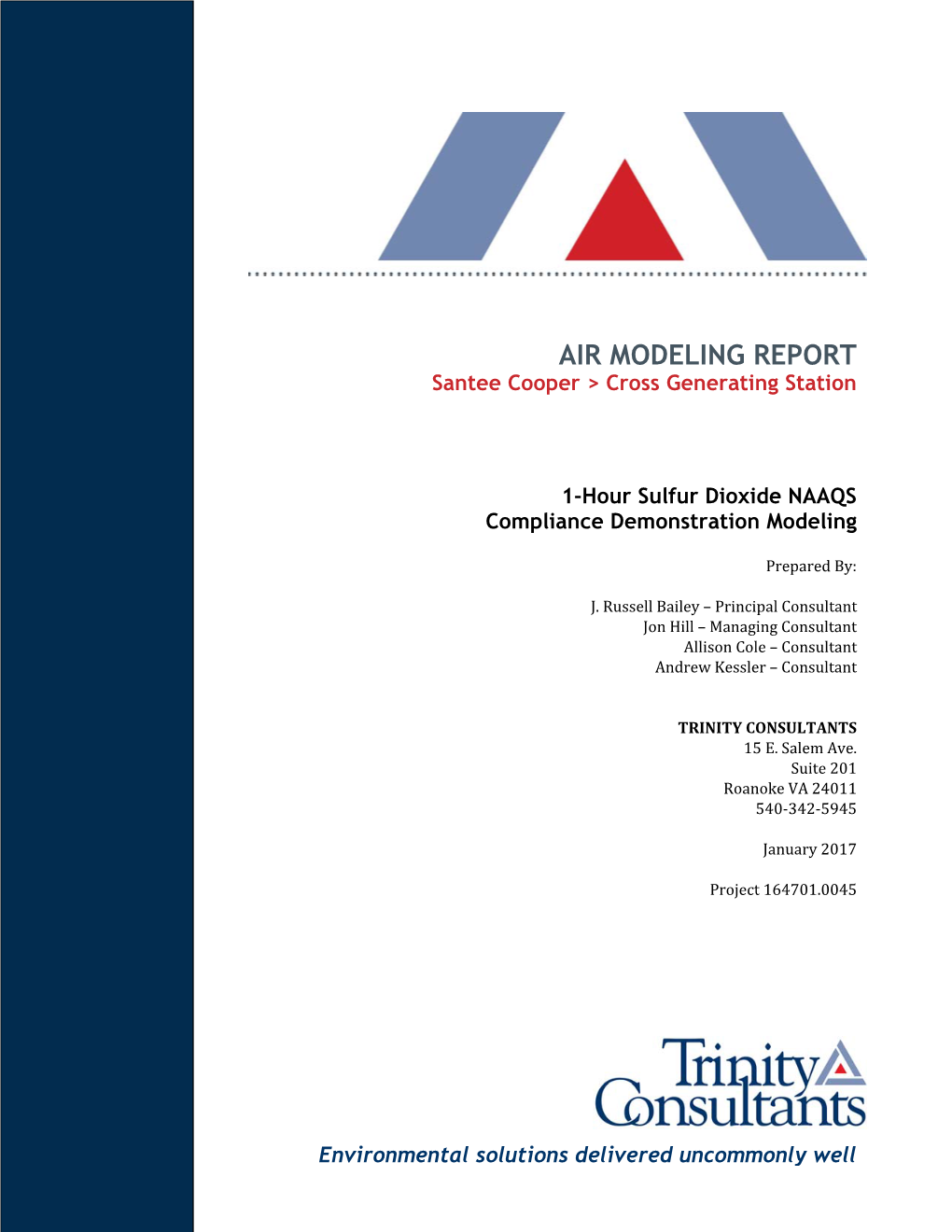 Santee Cooper Cross Generating Station Modeling Report